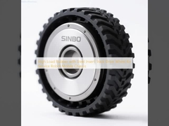 Hochbelastbare Gummi-Laufrolle mit Stahleinlage für den Kettenantrieb von mobilen Fahrgestellen für Serviceroboter