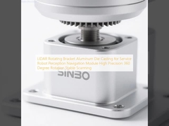 LIDAR-Drehhalterung Aluminium-Druckguss für Serviceroboter-Wahrnehmungs-Navigationsmodul Hochpräzise 360-Grad-Drehung Stabiles Scannen