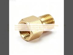 Druckmessgerät Kupfergelenk Präzisions-CNC-Bearbeitung China Maßgeschneiderte Kupferlegierung Leitung Block CNC-Bearbeitung Dienstleistungen Präzisionsdruckmessgerät Anpassung