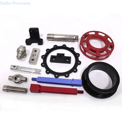 4 5-Achsen-CNC-Aluminiumteile, Eloxieren, Lackieren, CNC-Fräsen und Drehen